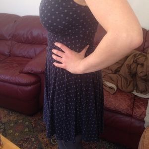 Survival Inc Polka Dot Swing Dress Sz M